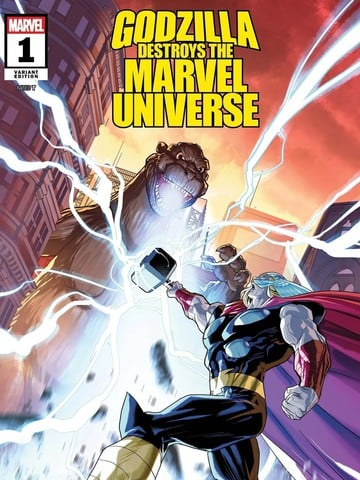 哥斯拉毁灭漫威宇宙漫画