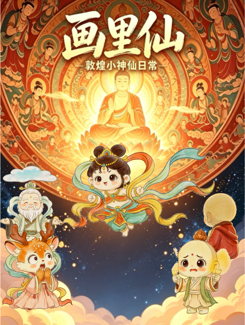 画里仙.敦煌壁画小神仙搞笑日常漫画